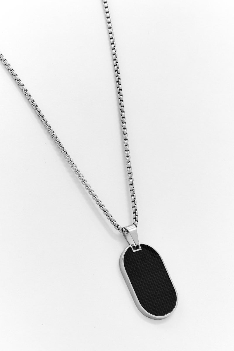 Steeltime Men Folding Step Stool Necklace, Silver - Image 1